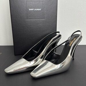 Saint Laurent NEW metallic heels
